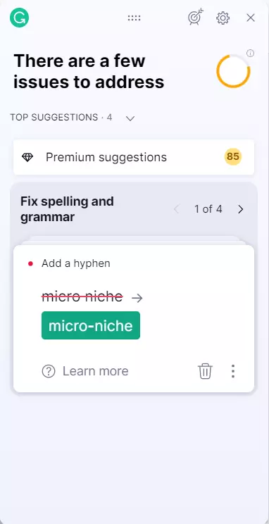 Use grammarly for proofreading