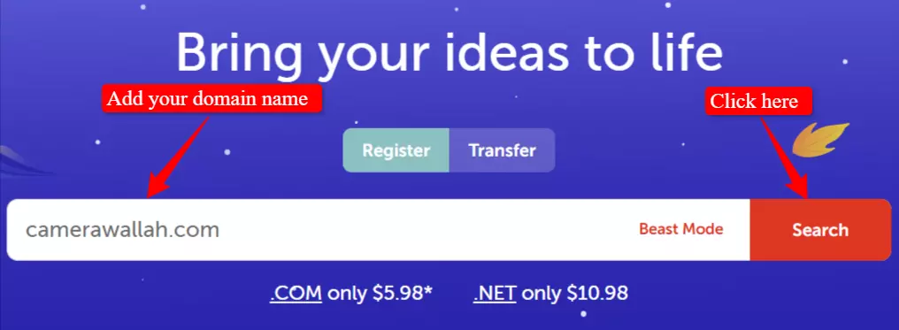 How to buy domain from Namecheap?