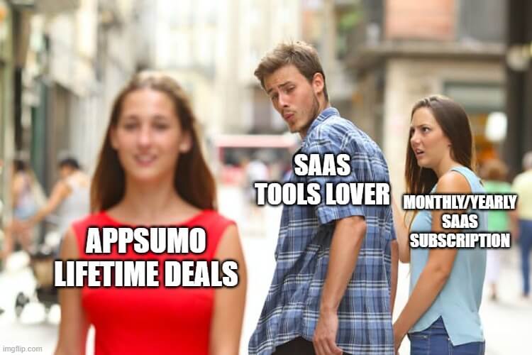 AppSumo lifetime deals meme