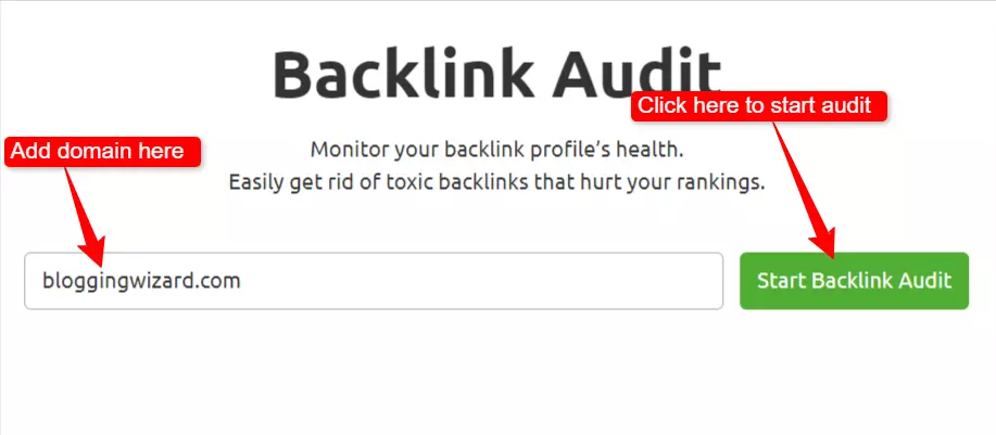 Backlink audit tool Semrush
