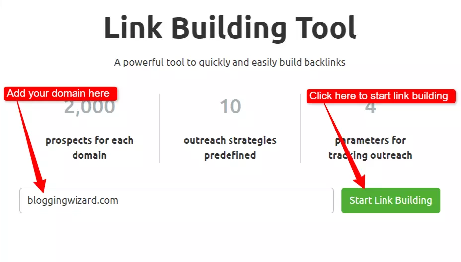 Semrush link building tool overview